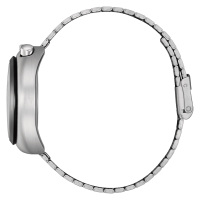 Herrenuhr, Chronograph aus Edelstahl - Grünes Blatt...