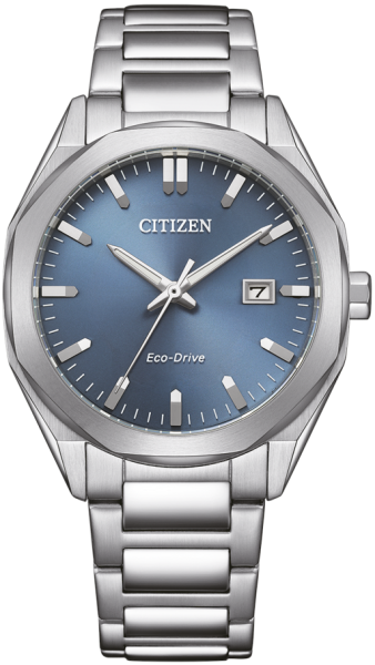 Herrenuhr, Solaruhr aus Edelstahl- Blau - Citizen Modell: BM7620-83M