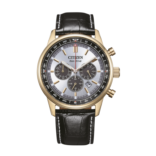 Chronograph aus Edelstahl, mit silberfarbenem Zifferblatt - Citizen Modell: CA4723-03A