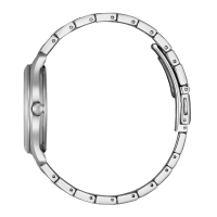 Damenuhr, Eco-Drive Edelstahl, blaues Zifferblatt -...