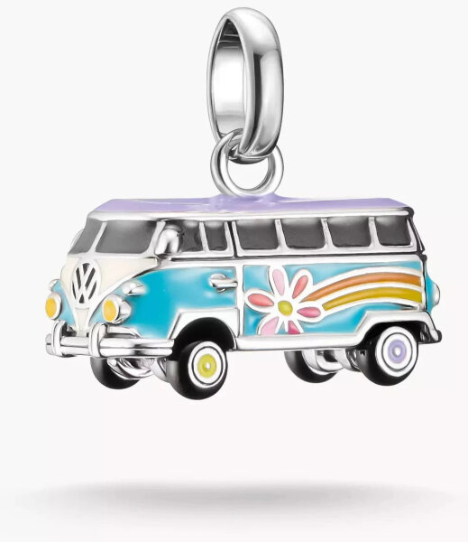Charm-Anhänger Volkswagen Hippie-Bus Connect Silber