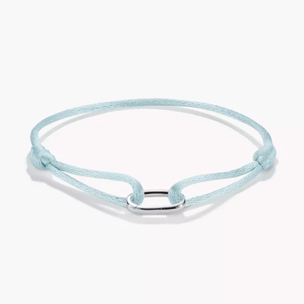 Damen Textilarmband mit Connect Link, Türkis - THOMAS SABO Modell: C1210-001-17