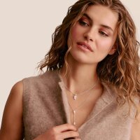 Kette mit Zirkoniasteinen Oval Herz Silber