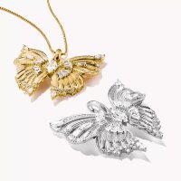 Anhänger Schmetterling Butterfly Paradise mit Steinen vergoldet