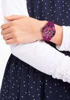 Silikonband-Uhr mit Schmetterlingen