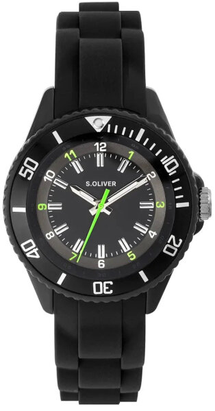 Kinderuhr, schlichtes Zifferblatt, neutral - s.Oliver Modell: SO-3636-PQ