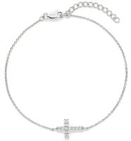 Damen-Armband, Kreuzmotiv mit Zirkonia, Silber - s.Oliver...