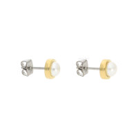 Boccia Ohrstecker 0594-02 Titan Gold plattiert mit...