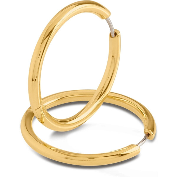 Boccia 05073-02 Titanium goudkleurige oorringen 31 mm