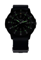 Herrenuhr, Taktische Einsatzuhr, schwarzes Zifferblatt -...