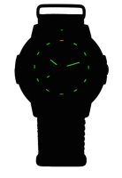 Herrenuhr, taktische Einsatzuhr, schwarzes Zifferblatt - traser Modell: 111831
