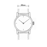 Herrenuhr mit weißem Zifferblatt - UMF Ruhla Modell: 1930M-1