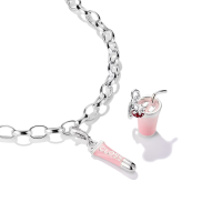 Charm-Anhänger Pink Lipgloss Original Silber - Thomas Sabo Modell: 2240-007-9