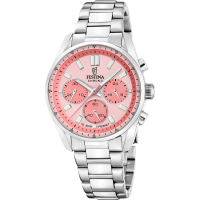 Unisex-Uhr mit roségoldenem Zifferblatt - Festina...